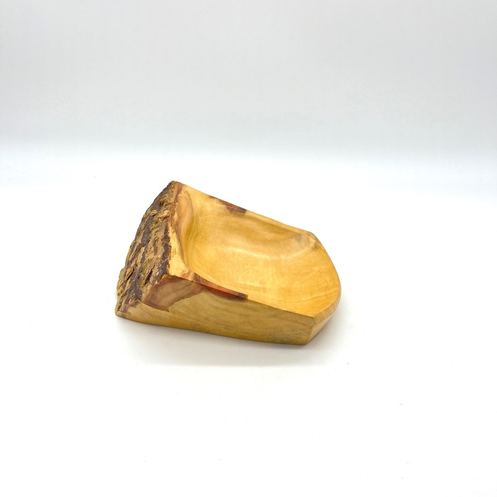 Jim Bewley Handcrafted Box Elder Live Edge Wood Bowl 2005 Signed Artisan Piece